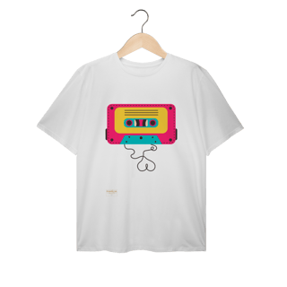 T-Shirt Plus Size - FITA CASSETE