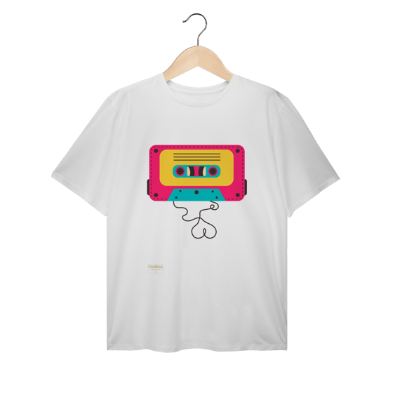 T-Shirt Plus Size - FITA CASSETE