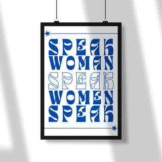 Nome do produtoPoster Retrato - OWN YOUR VOICE