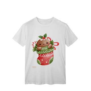 Nome do produto T-Shirt Classic -  Ginger Love Meia | Natal