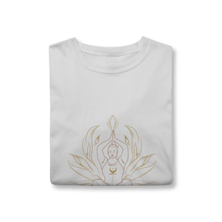 Nome do produtoT-Shirt Classic branca — Serenidade em Movimento — Coleção Presença 