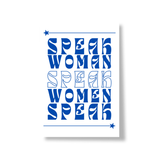 Nome do produtoPoster Retrato - OWN YOUR VOICE