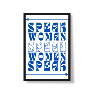 Nome do produtoPoster Retrato - OWN YOUR VOICE