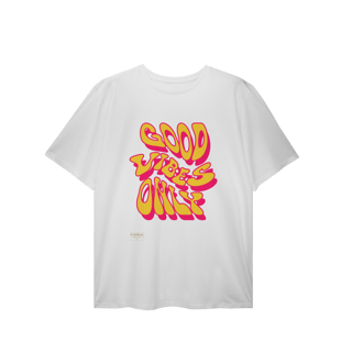 Nome do produto T-Shirt Plus Size - GOOD VIBES ONLY