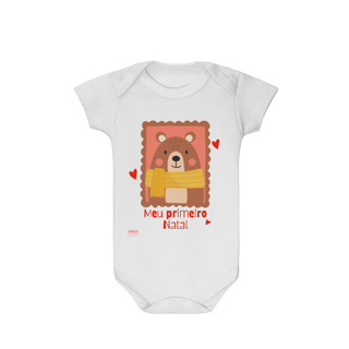 Nome do produtoBody Infantil Urso – Meu Primeiro Natal