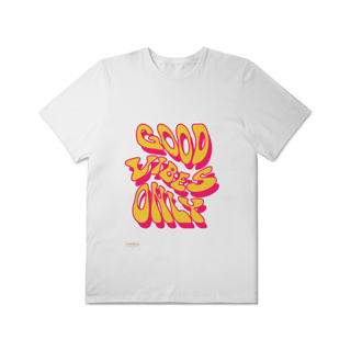 Nome do produto T-Shirt Plus Size - GOOD VIBES ONLY
