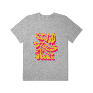 Nome do produto T-Shirt Plus Size - GOOD VIBES ONLY