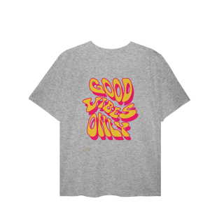 Nome do produto T-Shirt Plus Size - GOOD VIBES ONLY
