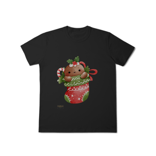 Nome do produto T-Shirt Classic -  Ginger Love Meia | Natal