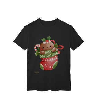 Nome do produto T-Shirt Classic -  Ginger Love Meia | Natal