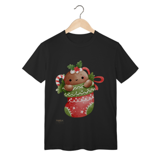 Nome do produto T-Shirt Classic -  Ginger Love Meia | Natal