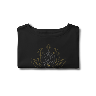 Nome do produtoCamisa Cropped preta — Serenidade em Movimento — Coleção Presença 