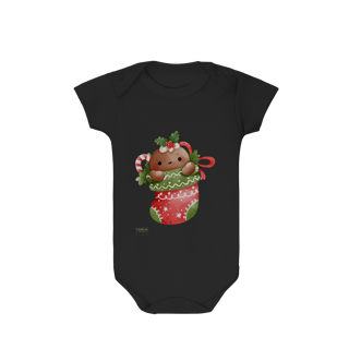 Nome do produto Body Infantil -  Ginger Love Meia | Natal