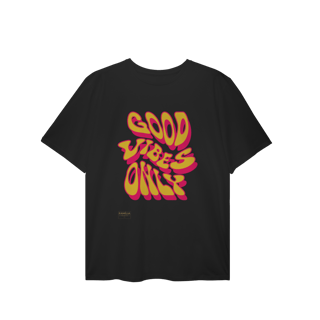 Nome do produto T-Shirt Plus Size - GOOD VIBES ONLY