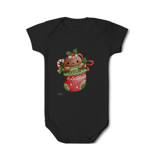 Nome do produto Body Infantil -  Ginger Love Meia | Natal