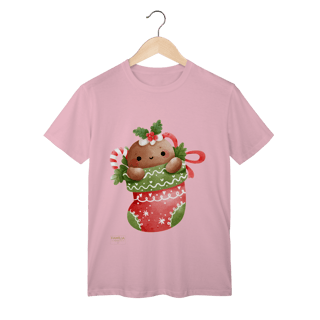 Nome do produto T-Shirt Classic -  Ginger Love Meia | Natal