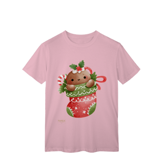 Nome do produto T-Shirt Classic -  Ginger Love Meia | Natal