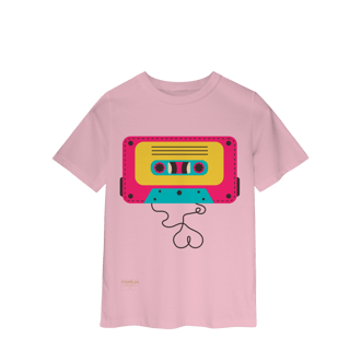 Nome do produto Camiseta Classic Infantil - FITA CASSETE