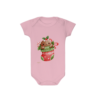 Nome do produto Body Infantil -  Ginger Love Meia | Natal