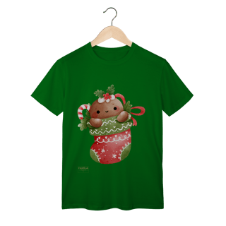 Nome do produto T-Shirt Classic -  Ginger Love Meia | Natal