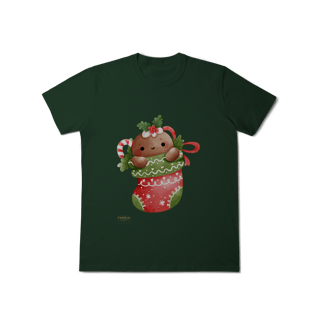 Nome do produto T-Shirt Classic -  Ginger Love Meia | Natal