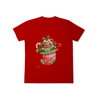 Nome do produto T-Shirt Classic -  Ginger Love Meia | Natal