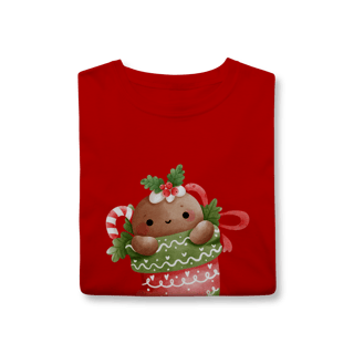 Nome do produto T-Shirt Classic -  Ginger Love Meia | Natal
