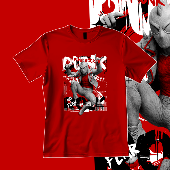 Camiseta Spider Punk Rock