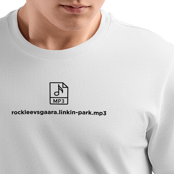Camiseta Rock-lee-vs-gaara-linkin-park.mp3