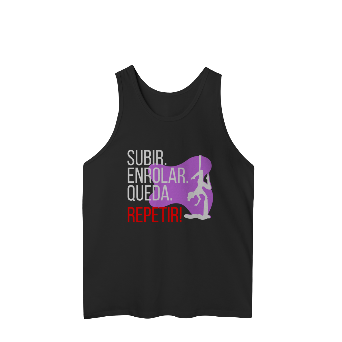 Nome do produto: Regata Masculina Subir.Enrolar.Queda.Repetir¡