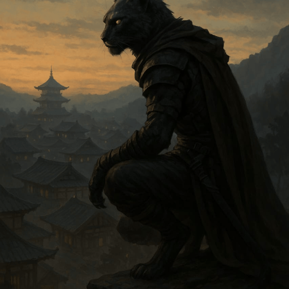 Camiseta Gato Guerreiro