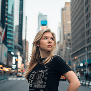 Nome do produto Camiseta Preta Gato Astronauta!