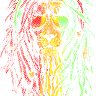 Nome do produto Camiseta Leão Reggae Dreadlocks Cores Rasta Algodão 