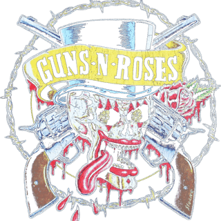 Nome do produto Camiseta Guns N' Roses Skull & Guns - Rock n' Roll Clássico