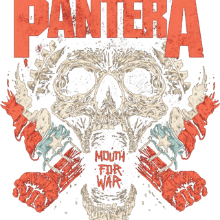 Nome do produto Camiseta Pantera Mouth For War - 100% Algodão Rock Metal