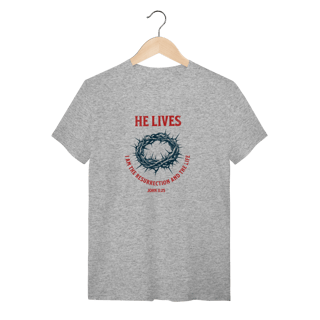 Nome do produto CAMISETA HE LIVES!