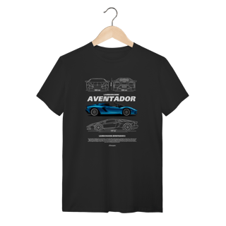 Camiseta Lamborghini Aventador S Azul - Supercarro V12