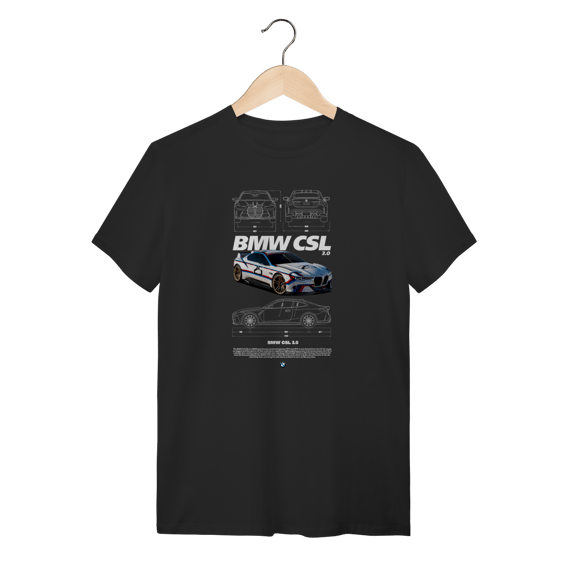 Camiseta BMW CSL 3.0 Tribute - Estampa Racing Heritage