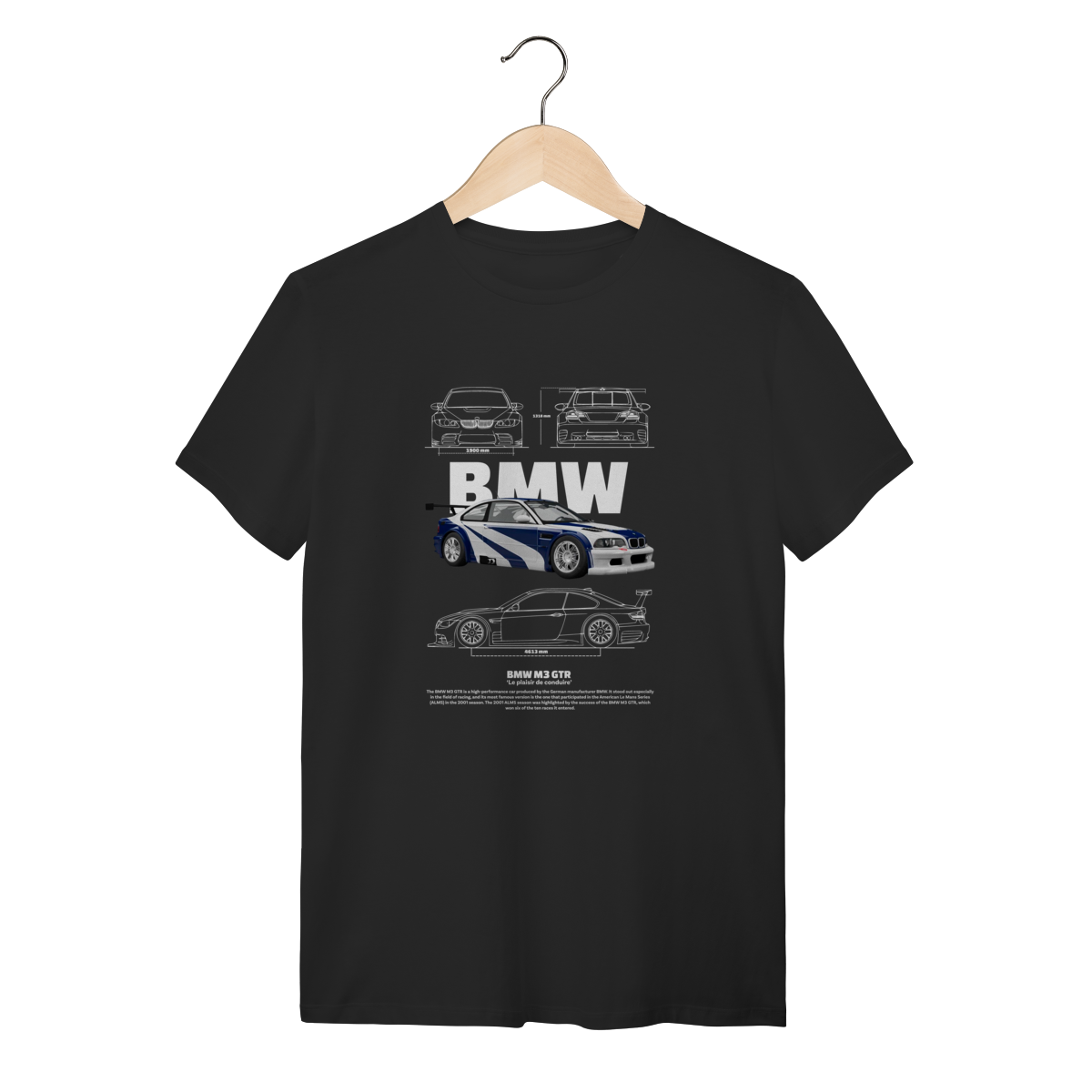 Nome do produto: Camiseta BMW M3 GTR - Lenda do American Le Mans Series