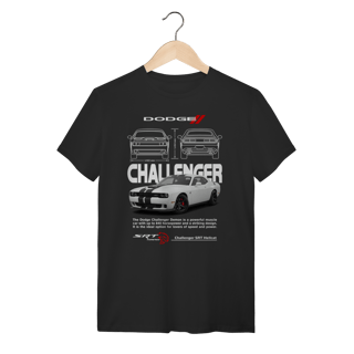 Nome do produto Camiseta Dodge Challenger SRT Hellcat Branco - Muscle Car Moderno
