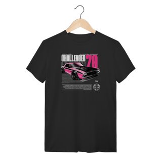 Nome do produto Camiseta Dodge Challenger 1970 Rosa - Estilo Retrô Muscle