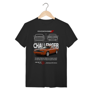 Nome do produto Camiseta Dodge Challenger SRT Hellcat Laranja - Mopar Power