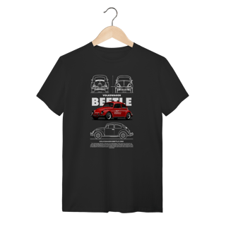 Camiseta Fusca 1966 Vermelho - Estampa Classic Volkswagen Beetle