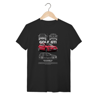 Camiseta VW Golf GTI Vermelho - Estampa Hot Hatch Legend