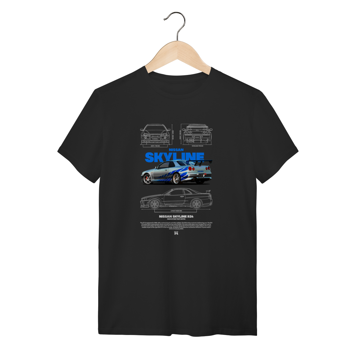 Nome do produto: Camiseta Nissan Skyline GT-R R34 Fast- Estilo Velozes e Furiosos