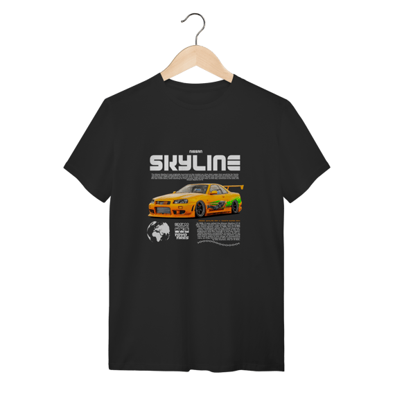 Camiseta Nissan Skyline R34 Tuning - Cultura Street Racing