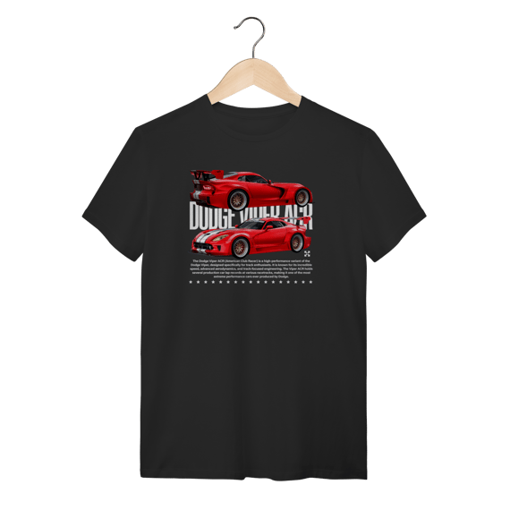 Camiseta Dodge Viper ACR - O Rei das Pistas Americano
