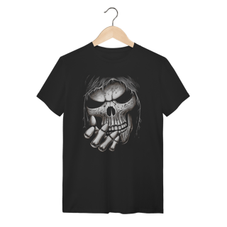 Camiseta Caveira Ceifador Dark - Estilo Horror e Metal - Algodão