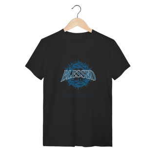 Camiseta Blessed Coroa de Espinhos - Streetwear Cristão - Preta