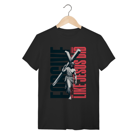 Camiseta Forgive Like Jesus Did - Estampa Retrô Impactante